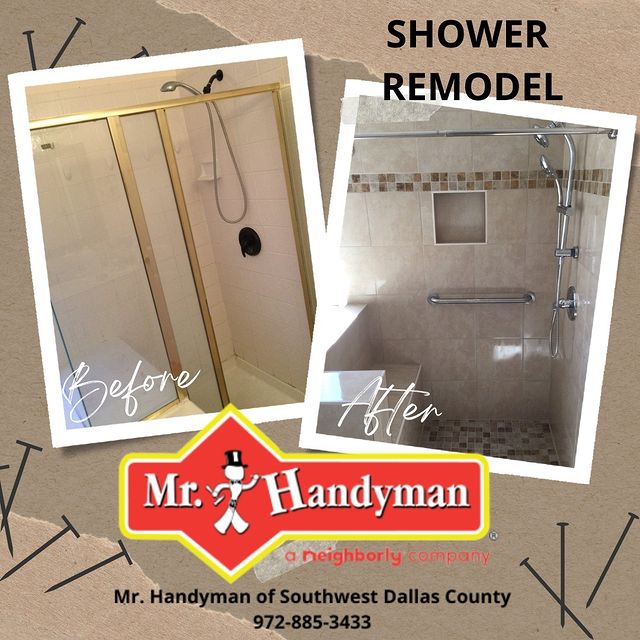 Shower Remodel Before and After