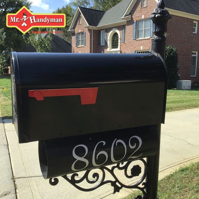 Stained mailbox beautifully