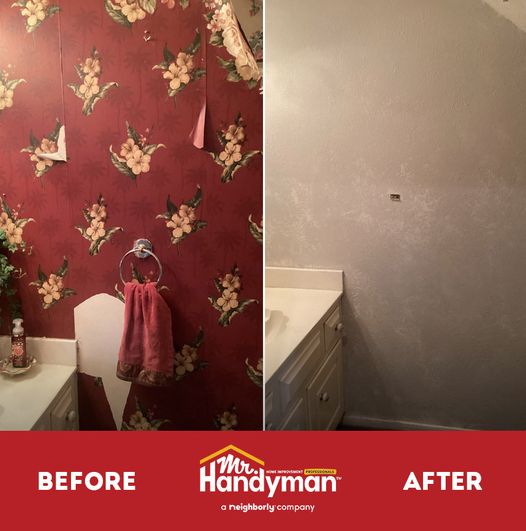 Wallpaper Removal and Drywall Touch Ups