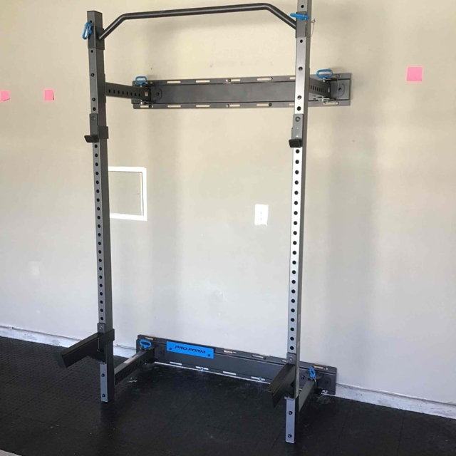 After of a weight rack assembly project