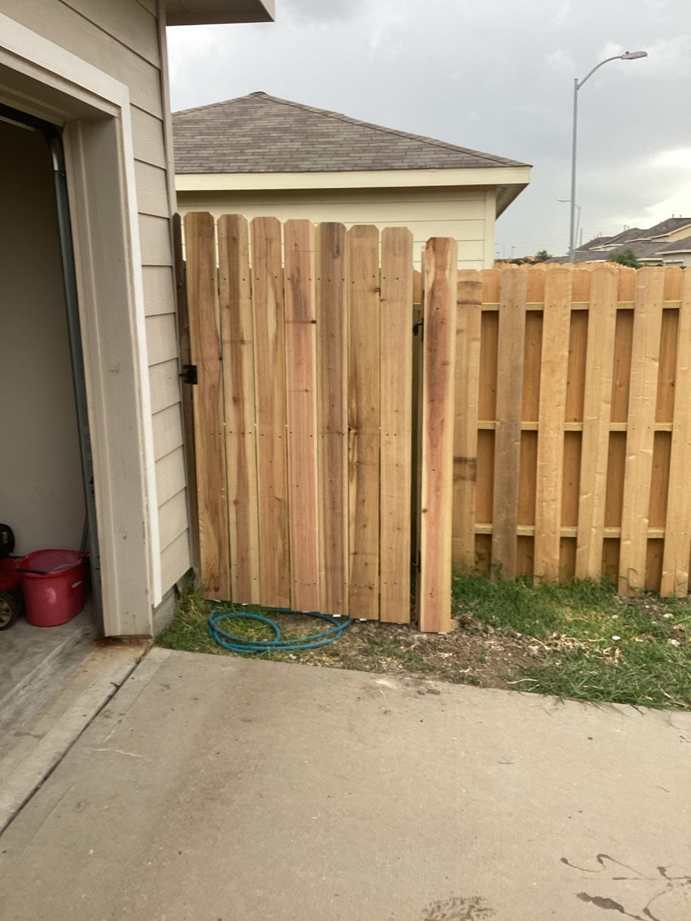Wood Fence and Gate