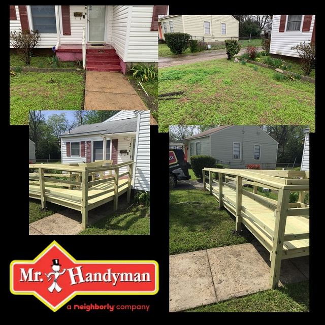 Wood Ramp Rail Installation