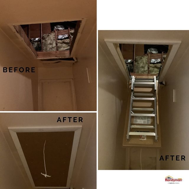 attic stairs replacement and repair