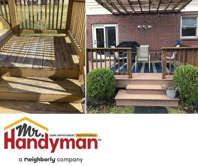Deck before and after.