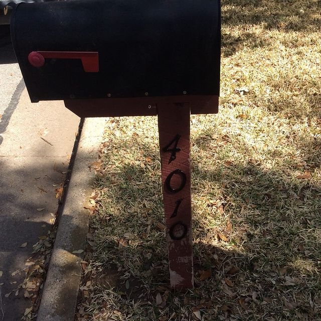 black mailbox