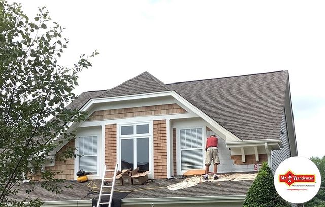 cedar shakes replacement with vinyl shakes