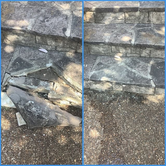 damaged steps