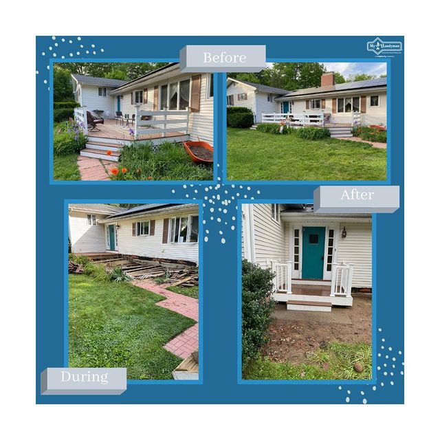 before and after deck downsized