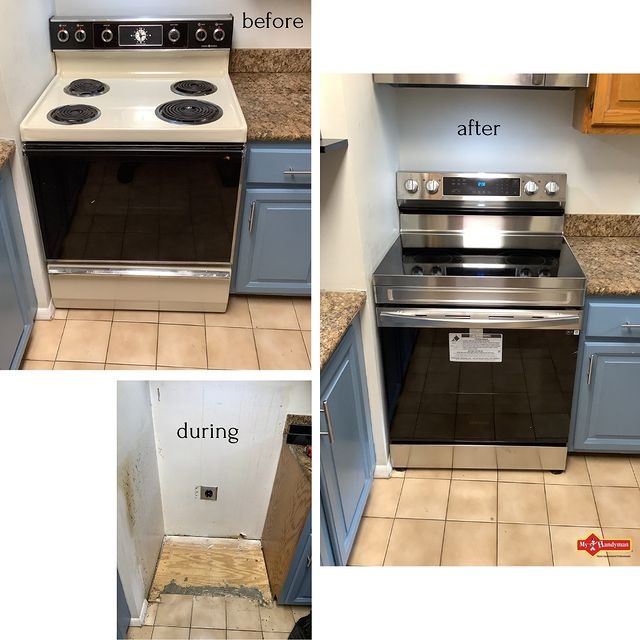 electric range and outlet replacement