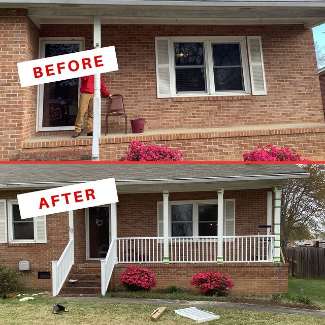brick house- front porch