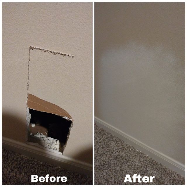 hole in wall repaired