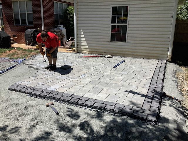 upgrading paver patio in outdoor