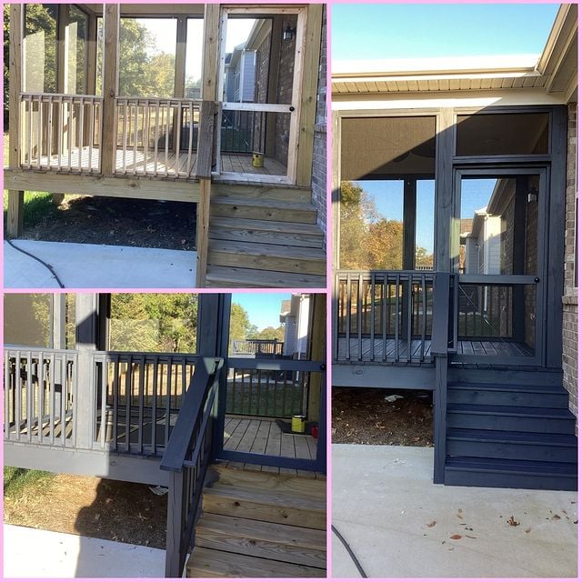 porch before and after