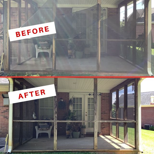screen porches repair to keep bugs out