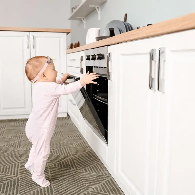 Stove guard child proofing by Mr. Handyman of Wheaton-Hinsdale.