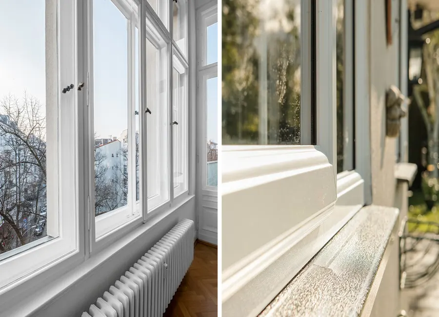 Different types of window trim surfaces