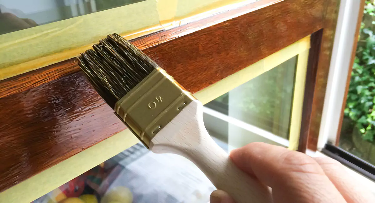 Painting window trim