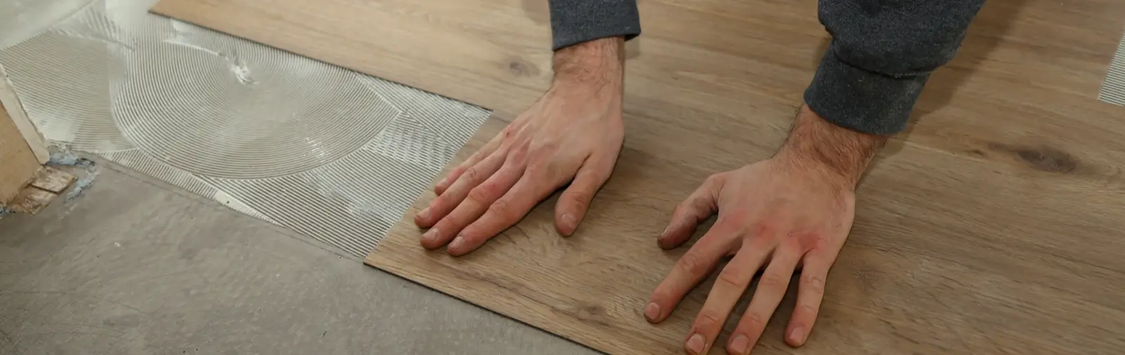Installing vinyl plan flooring