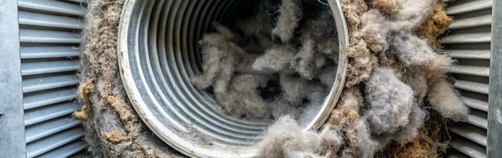 A clogged dryer vent.
