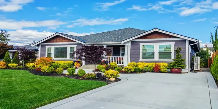 Bush-lined driveway entrance | Mr. Handyman of Memphis