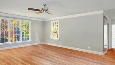 Empty room with wooden floors