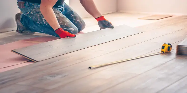 Flooring installation.