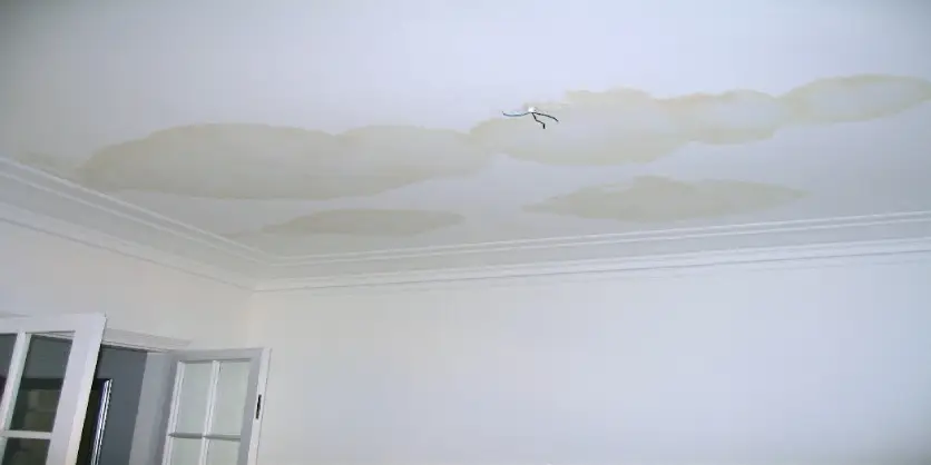 Stained drywall