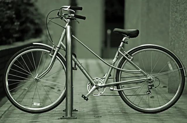 Silver bike