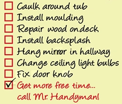 Home Maintenance and Repair To-Do list.