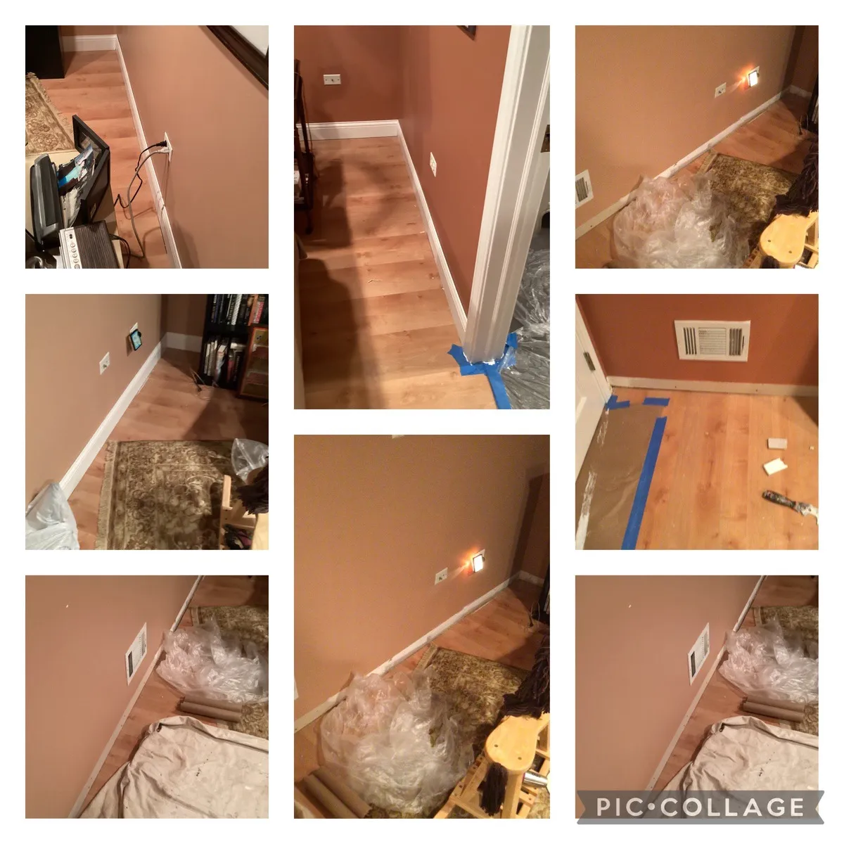 Vinyl plank and tile flooring repair services completed by Mr. Handyman of Wheaton-Hinsdale