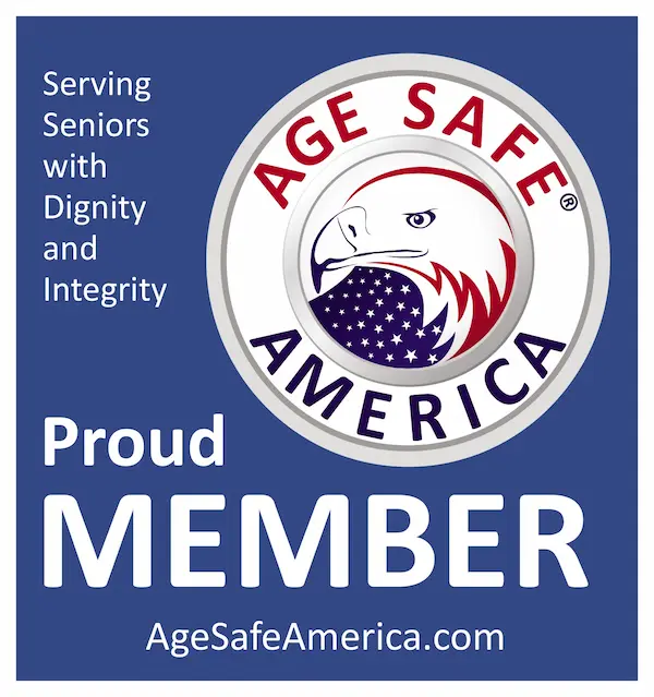 Certified senior proud member logo.