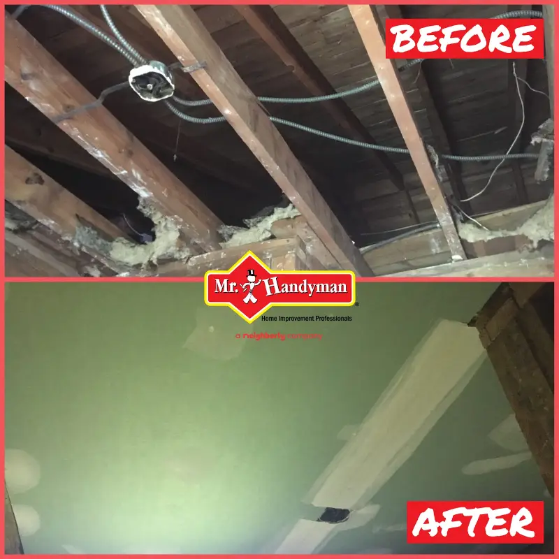 Drywall repair, Fairfax Station VA.