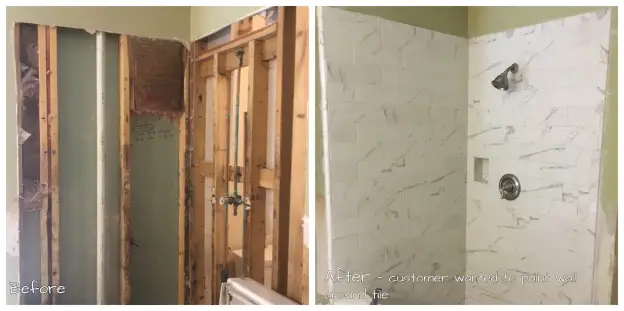 Handyman Aubrey bathroom renovation.