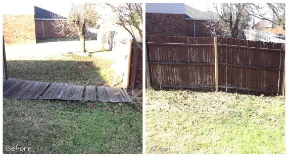 Handyman Little Elm fence repair.