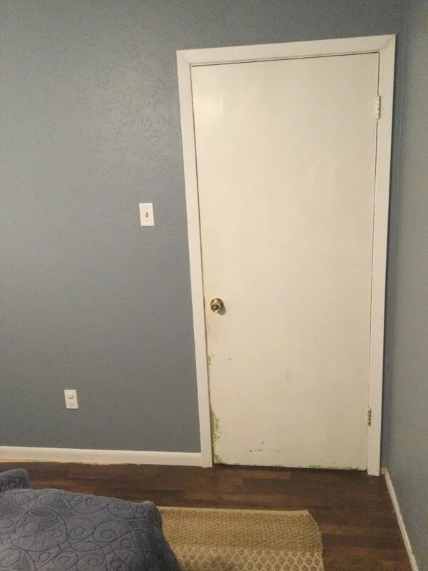 Photo of Mesquite door in need of repair by Mr. Handyman