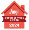 Angi 2024 Super Service Award Logo.