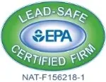 EPA Lead-Safe Certified Firm badge.