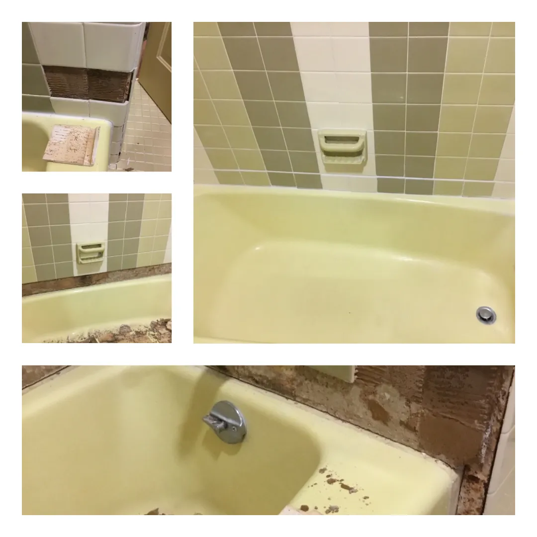 Bathroom tile replaced by Mr. Handyman of Wheaton-Hinsdale