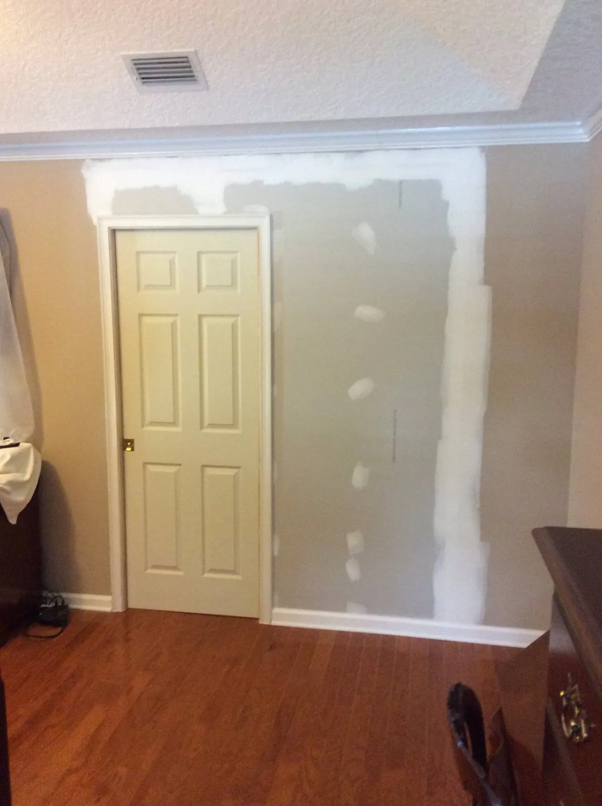 Mr. Handyman completed a door replacement in Jacksonville, FL, updating a double door to a single door.