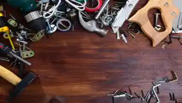 Tools on a table.