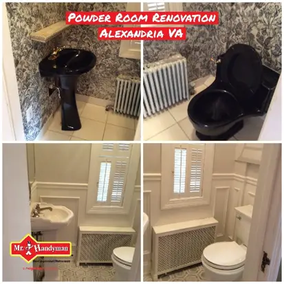 Powder room renovation