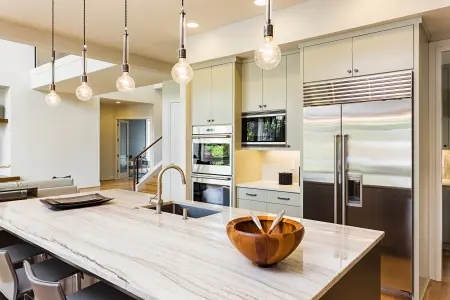 Center kitchen island.