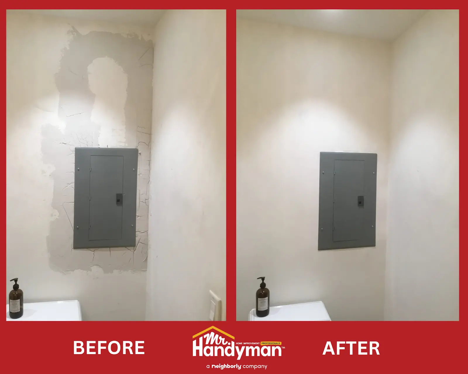Transformation of a drywall.