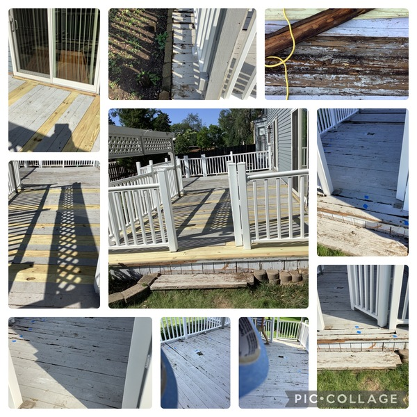 Deck repair in Hinsdale, IL by the professionals at Mr. Handyman of Wheaton-Hinsdale.